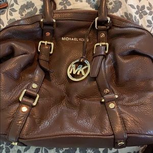 Brown leather Michael Kors handbag